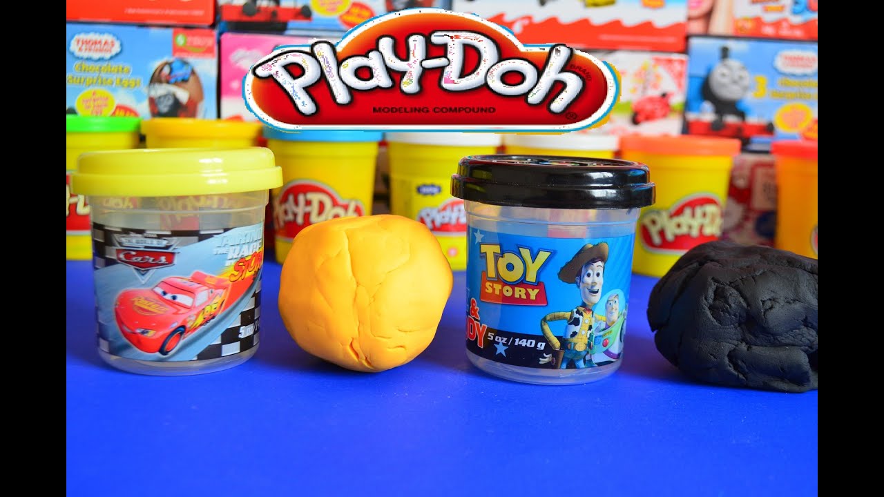 PLayDoh Disney Cars 2 Lighting McQueen Toy story Buzz lightyear Woody