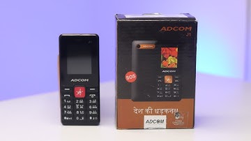 Adcom J1 Best Smart Feature Phone Unboxing and Review