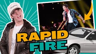 Cameron Whitcomb Rapid Fire Questions - First Instrument, First Car & More!