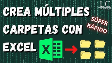 Crea MILES DE CARPETAS desde un archivo de EXCEL #Excel 🟢🟡🟠