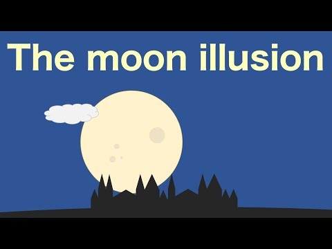 Why the moon looks bigger on the horizon (Moon illusion)