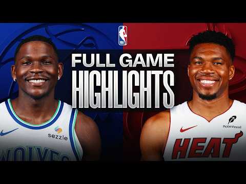 TIMBREWOLVES at HEAT | FULL GAME HIGHLIGHTS | October 21, 2026 공식 하이라이트 썸네일