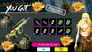 🎁 BGMI Crate Opening: Cloud Courtyard Ultimate Set Redemption! 50,000 UC Spree for Many Items!