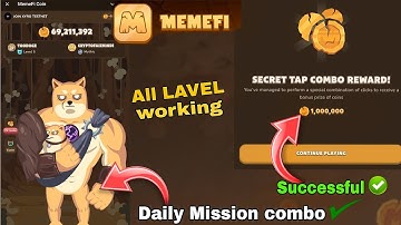 Memefi DAILY MISSION COMBO 12 JULY 🤖 MEMEFi PRICE PREDICTION  MEMEFI SECRET CODE MEMEFI LISTING DATE