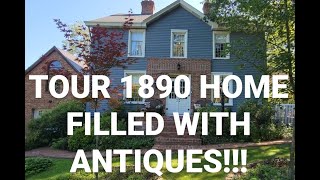 TOUR 1890 HOME FILLED WITH PRIMITIVES ~ ANTIQUES ~ COLONIAL
