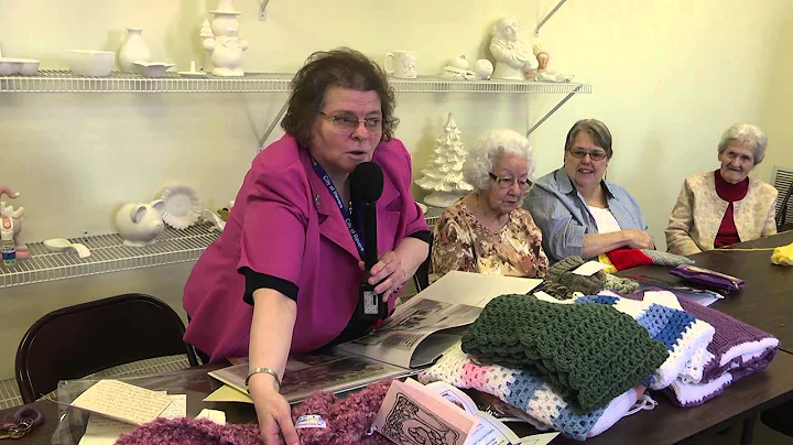 Knitting at the Rossetti-Cowan Senior Center