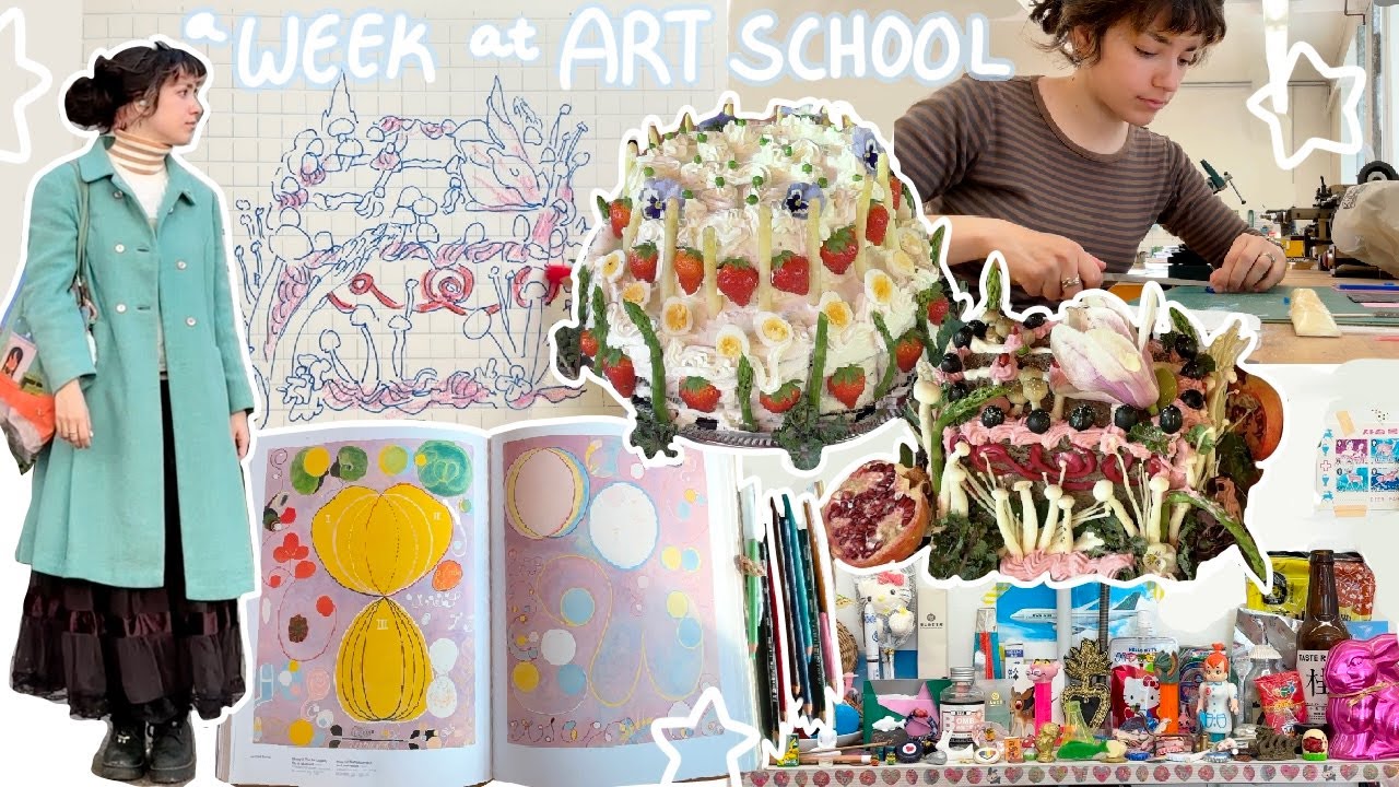 Week as a fine arts student ★ Cake, jewelry + books