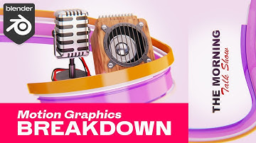 Blender Motion Graphics Breakdown: The Morning Talk Show