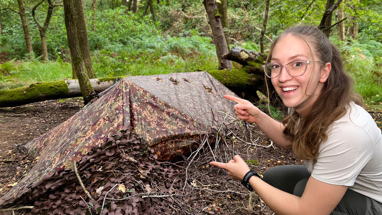 I Tried SUPER STEALTH Camping Under a Tarp
