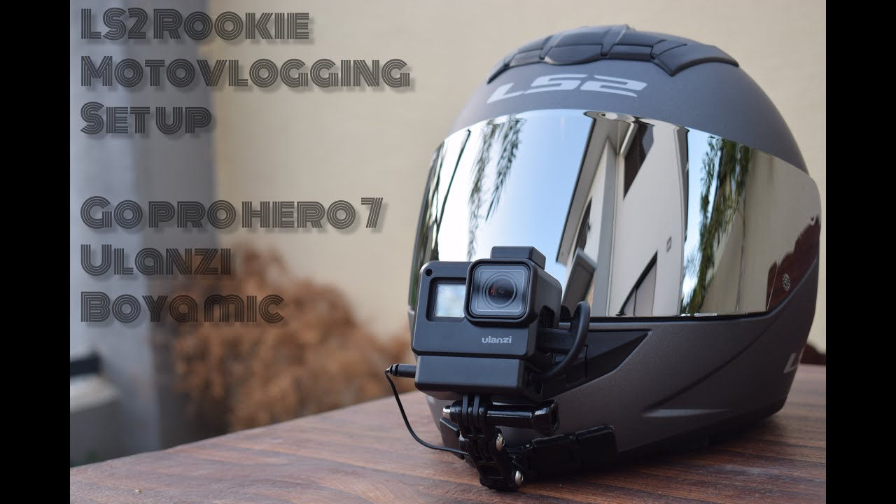 LS2 Motovlog Helmet Setup LS2 Set Up Aerox GoProHero7 Ulanzi