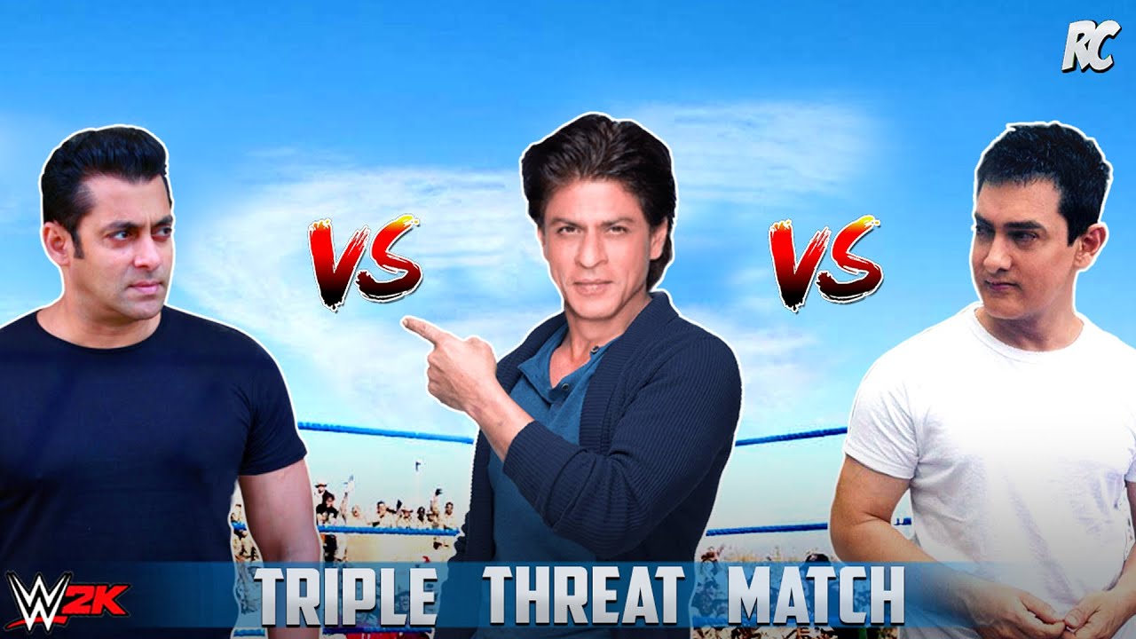 Salman khan vs Shahrukh khan vs Amir khan - Latest Bollywood Movie WWE  2K Spoof