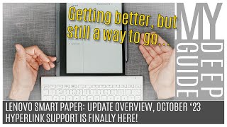 Lenovo Smart Paper - Update Overview, October 