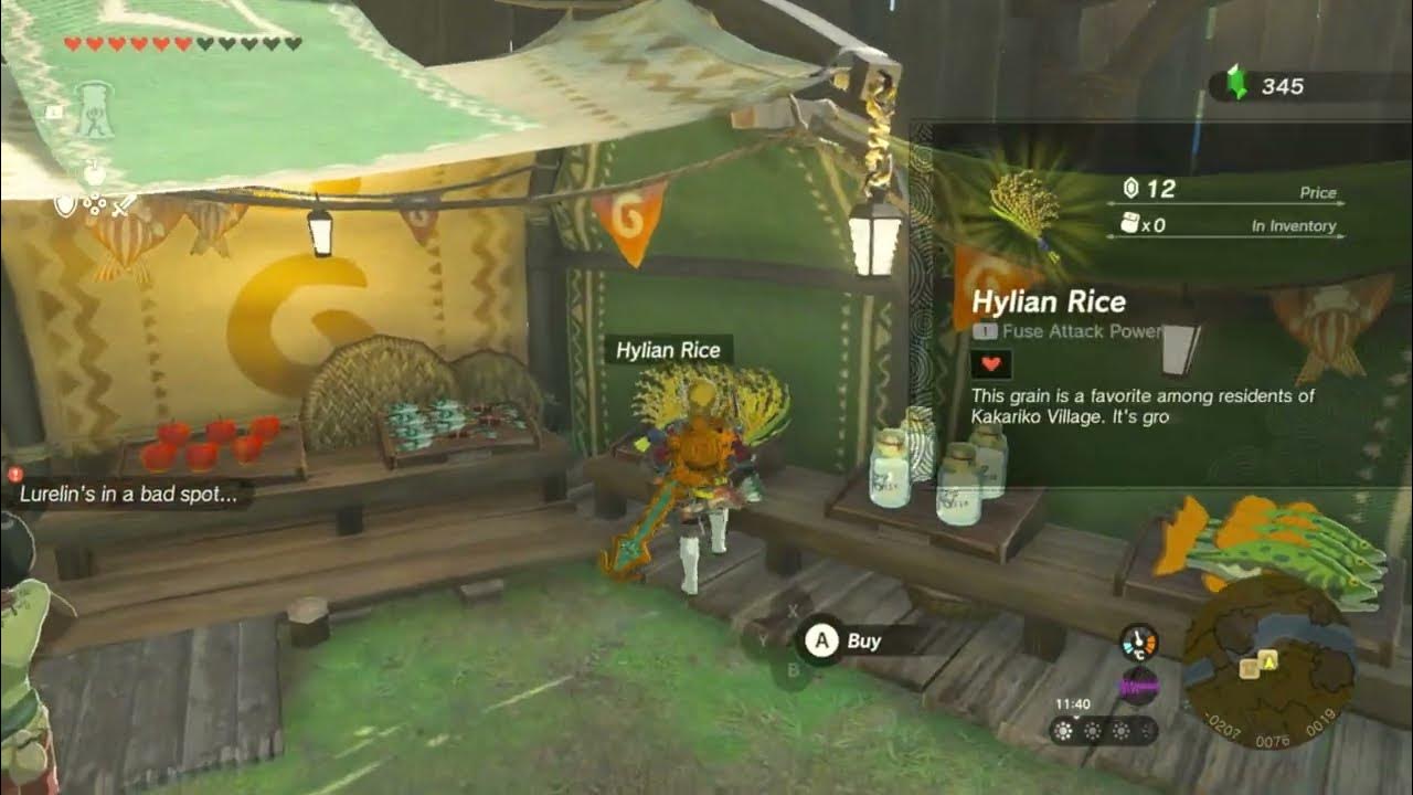How to find Hylian Rice and Fresh Milk Location in Zelda: Tears of the