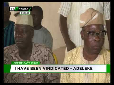 Image result for Certificate saga: I have been vindicated - Adeleke