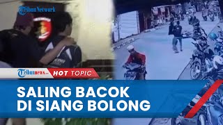 Viral Video 2 Pria Saling Bacok di Jalanan Kota Pekalongan, Ternyata Tak Terima Ditagih Utang