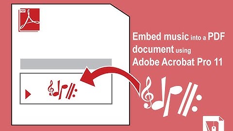 Add music into a PDF document using Adobe Acrobat Pro 11 | Pixascene