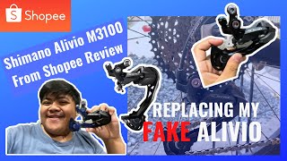 UNBOXING SHIMANO M3100 From SHOPEE | Replacing my FAKE Alivio | MY FIRST VLOG