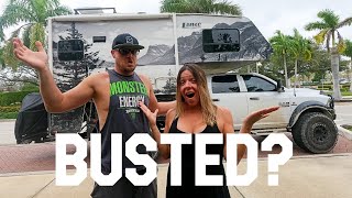 STEALTH CAMPING In South Florida in a 4x4 Truck Camper