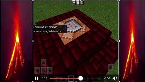 How to make a mini volcano minecraft
