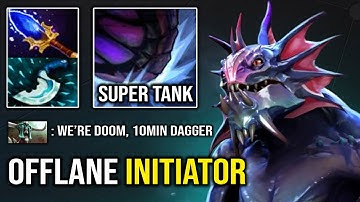 AGGRESSIVE INITIATOR 10Min Blink Dagger Insane Tank Offlane Slardar 100% Bash Every 3 Hits DotA 2