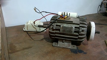 Simple way to change rotation of a single-phase motor, capacitor, induction coil