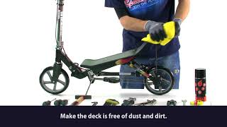 Space Scooter - Deckplate Sticker Replacement X580 X590 Eng