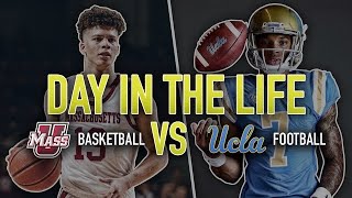 D1 Basketball vs Football Day in The Life