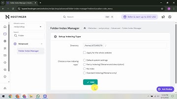 How To Disable Directory Listing in Hostinger