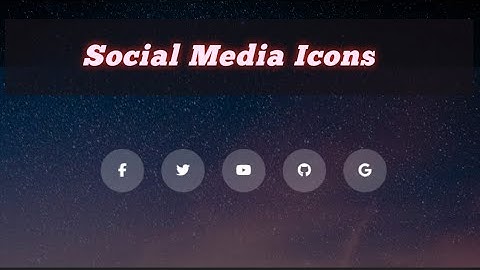 Create Stylish Social Media Icons with CSS | Glassmorphism