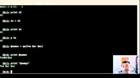 Using the built-in debugger of Perl as REPL