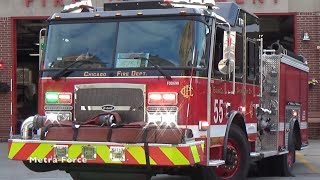 Chicago Fire Dept Engine 55 Responding