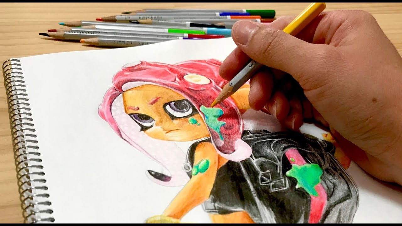 スプラトゥーン2 ぬりえ Nintendo Switch オクト エキスパンション Splatoon2 Octo Coloring Page Youtube