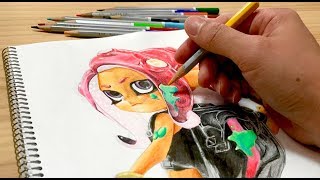 スプラトゥーン2 ぬりえ Nintendo Switch オクト エキスパンション Splatoon2 Octo Coloring Page Youtube