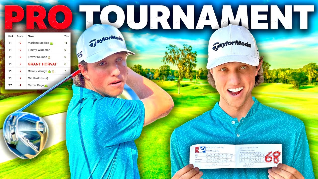Grant Horvat Entered a Professional Golf Tournament. YouTube