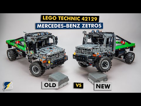 Comparing the old & new LEGO Technic 42129 Mercedes-Benz Zetros + rear axle crack test reloaded