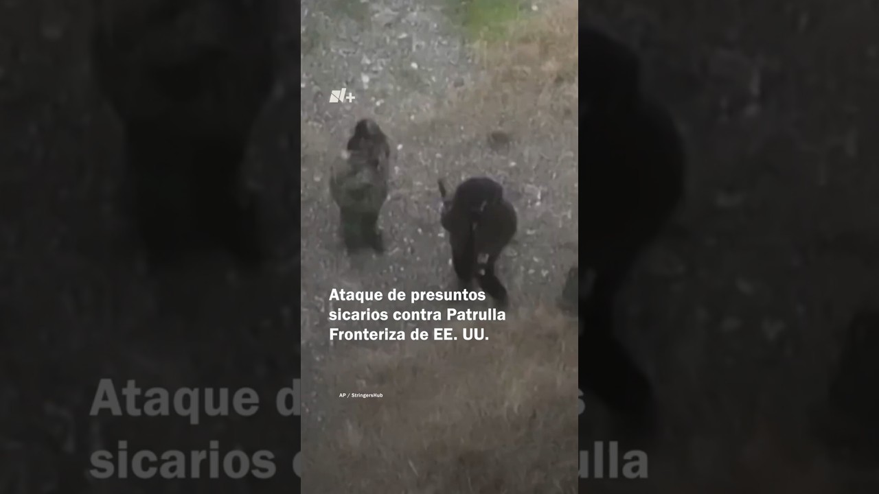 Dron graba presuntos narcos que atacaron a patrulla fronteriza en Texas - N+ #Short