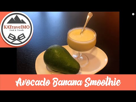 Refreshing Avocado Banana Smoothie - Weight Loss and Summer Drink Recipe