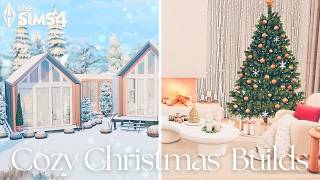 🎄 8 Cozy Sims 4 Winter & Christmas Homes  | Holiday Build Compilation
