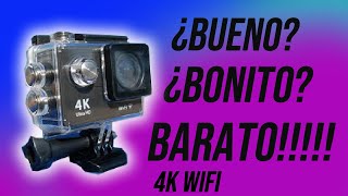 Camara tipo GoPro 4K Version China - 4k Sport Action Ultra HD DV J /UNBOXING - YouTube