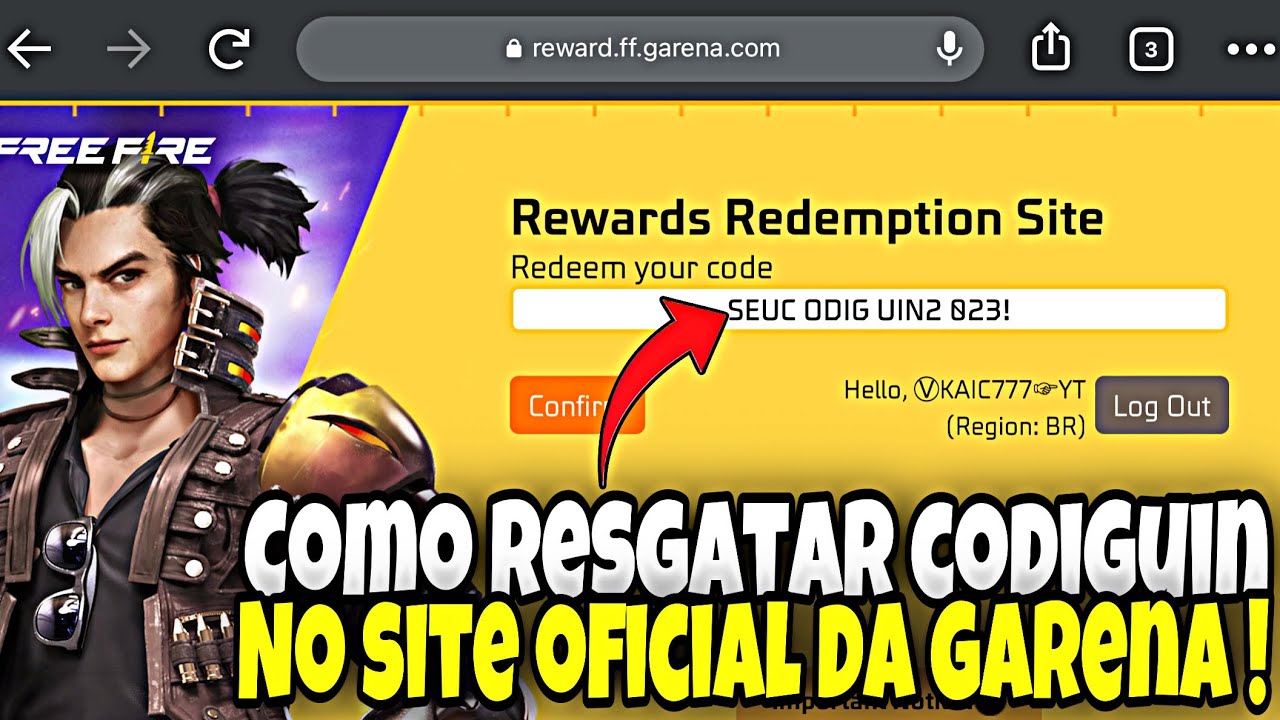 COMO RESGATAR CODIGO NO FREEFIRE 2023 COMO RESGATAR CODIGUIN NO