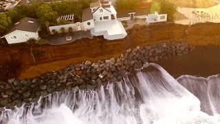 Cliffside Erosion Palmetto Ave Pacifica Ca.Drone Photography