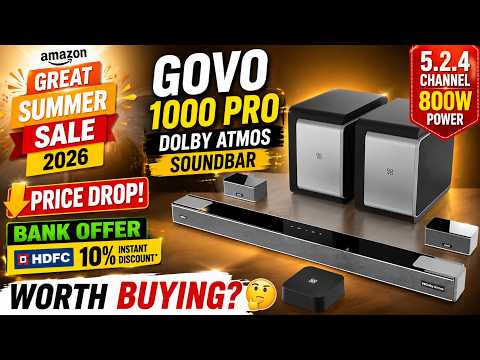 GOVO 1000 Pro Dolby Atmos Soundbar 🔥amazon great summer sale Price Drop + Bank Offer | Worth Buying?