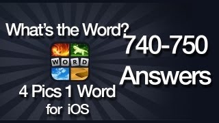 What's The Word? 4 Pics 1 Word Answers for iOS 740-750 screenshot 5