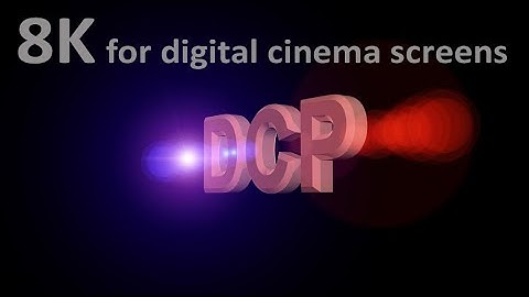DCI 8K 8198 x 4608p 3D Logo Animation Video Intro for Digital Cinema Package