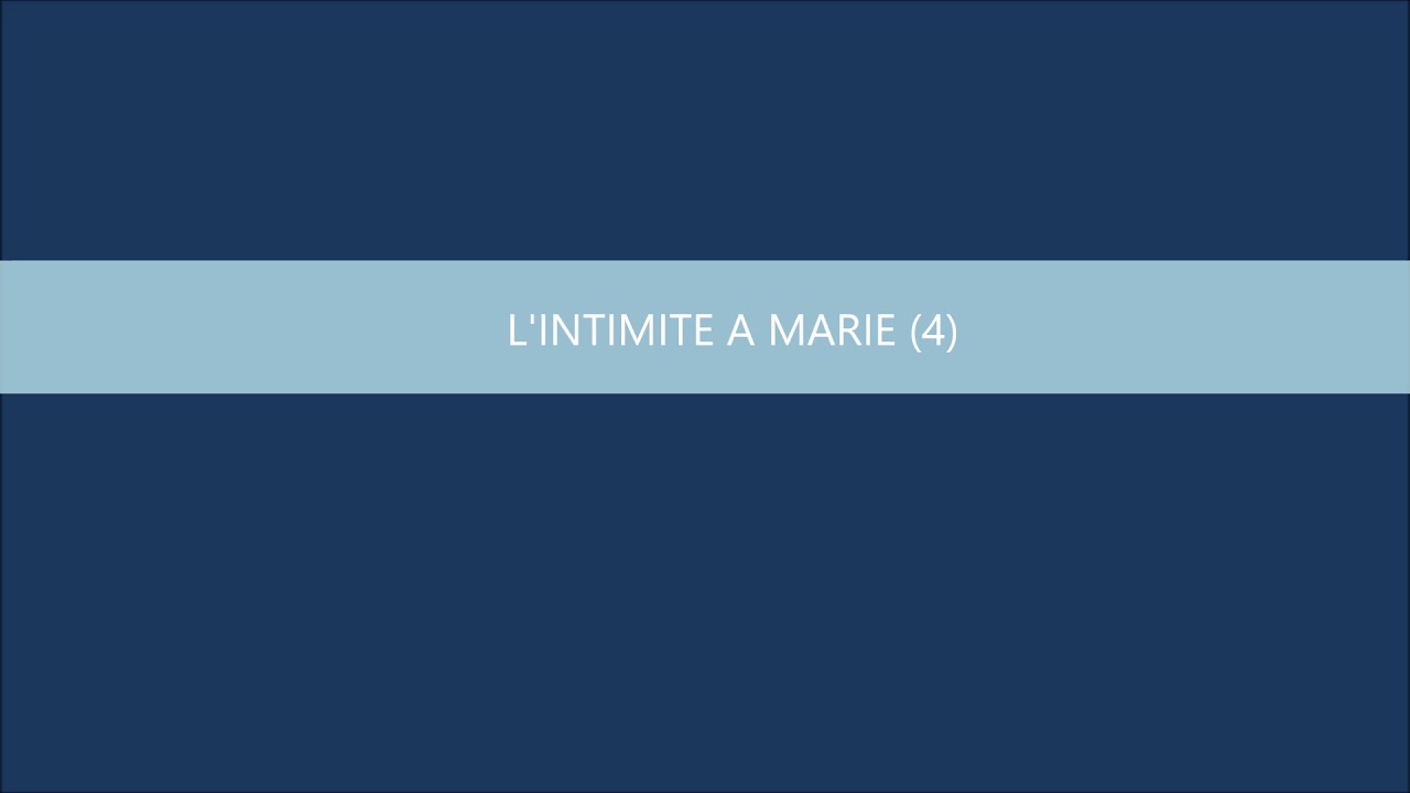L'INTIMITE A MARIE (4) - YouTube