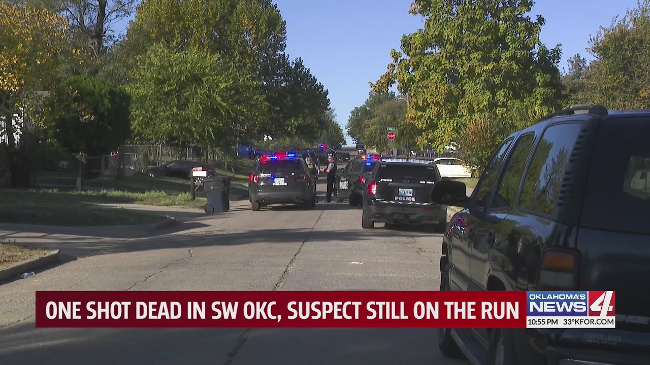 One shot dead in SW OKC, suspect still on the run - YouTube