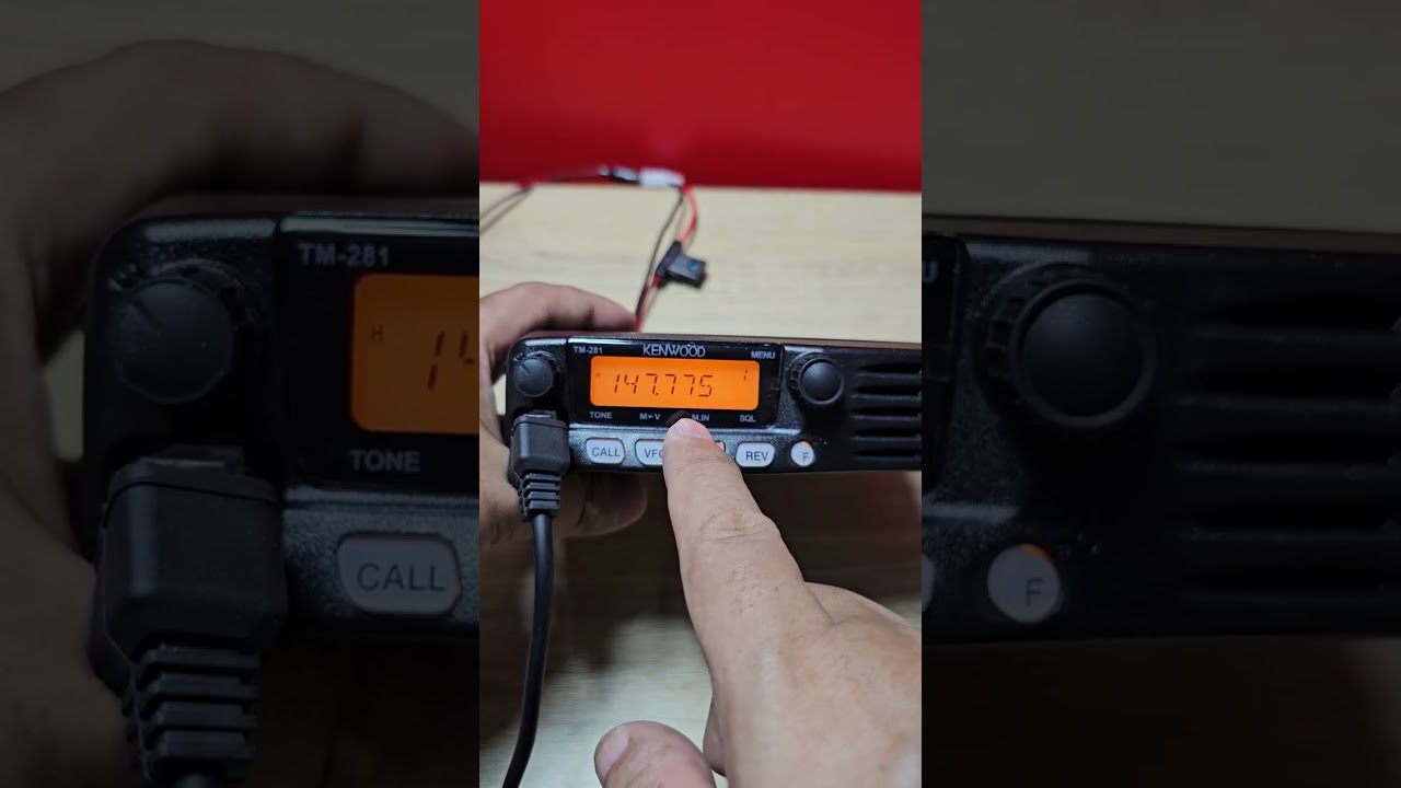 วิธีดูความถี่ Kenwood TM281