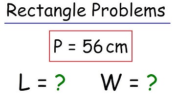 How To Find The Length and Width of a Rectangle Given The Perimeter