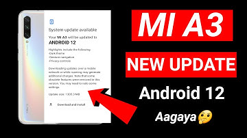 MI A3 ANDROID 12 UPDATE 2022.🔥