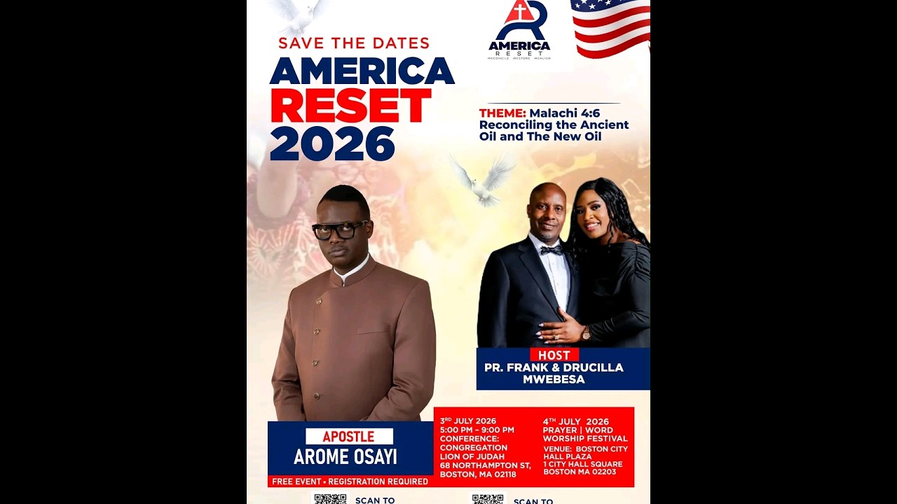 America Reset 2026 || Day 6 || Dr Arome Osayi || His Voice Church || 3rd July 2026